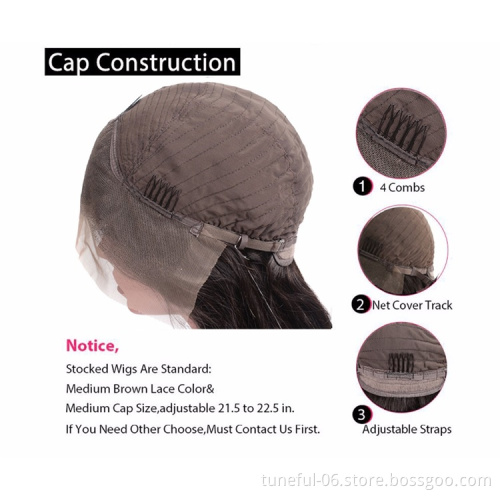 Glueless 150% Density 26inch Water Wave Brazilian Virgin Lace Front Wig Natural Preplucked Hairline Lace Frontal Wigs Baby Hair